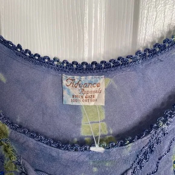 Advance Apparels Womens Free Size Tie Dye Short Sleeve Top Boho Hippie Fairy - Picture 3 of 4